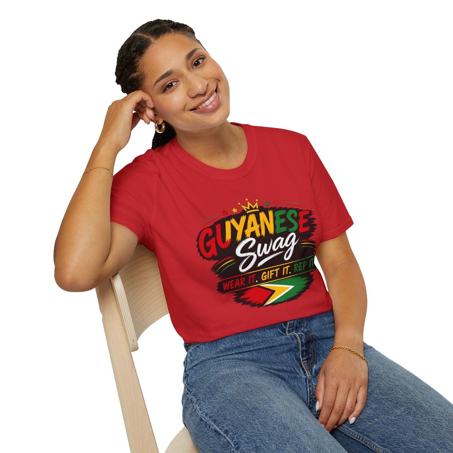 Guyanese Swag T-Shirt — Patriotic Guyana Flag Graphic Tee