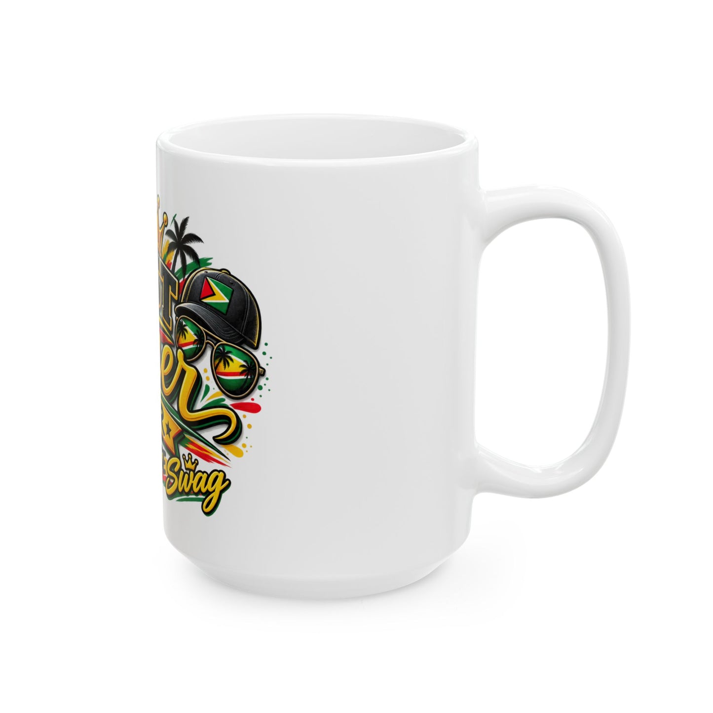Mug — "Best Father Ever Guyanese Swag" Colorful Father's Day Coffee Mug