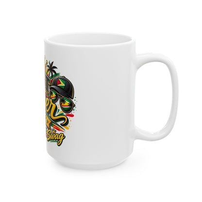 Mug — "Best Father Ever Guyanese Swag" Colorful Father's Day Coffee Mug