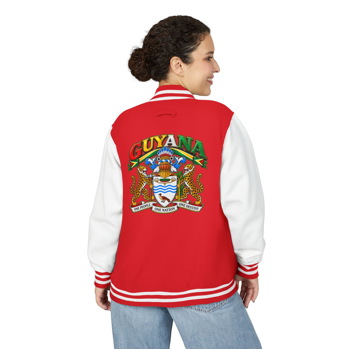 Guyana Crest Letterman Jacket — Guyanese Swag Varsity Jacket