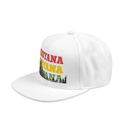 Guyana Retro Snapback Hat — Embroidered Guyanese Pride Cap