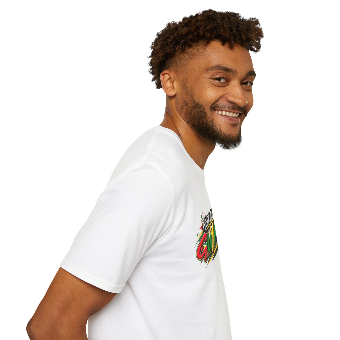 Guyana Pride T-Shirt — "Here Come Guyana" Colorful Island Graphic Tee