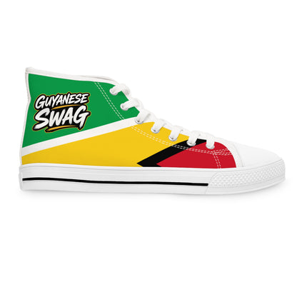 Guyana Flag High Top Women's Sneakers