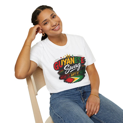 Guyanese Swag T-Shirt — Patriotic Guyana Flag Graphic Tee