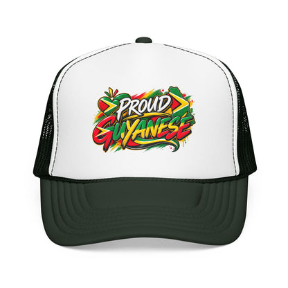 Proud Guyanese Trucker Hat — Rasta Colors Foam Cap