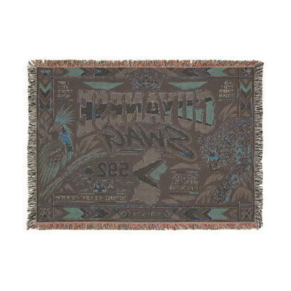 Guyanese home decor blanket featuring Guyana wildlife artwork