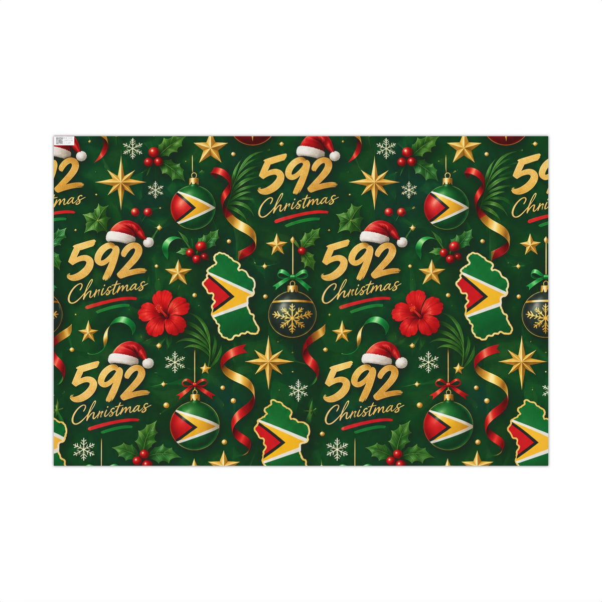 Guyana 592 Christmas wrapping paper festive holiday gift wrap – product image 1