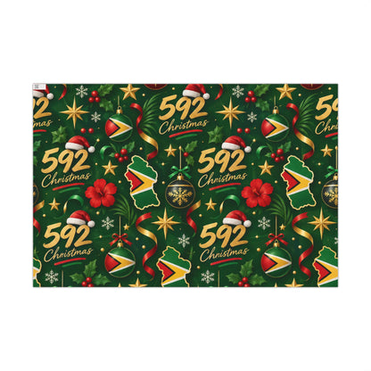 Guyana 592 Christmas wrapping paper festive holiday gift wrap – product image 1