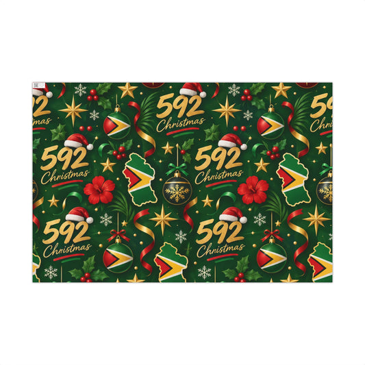 Guyana 592 Christmas Wrapping Paper – Festive Holiday Gift Wrap