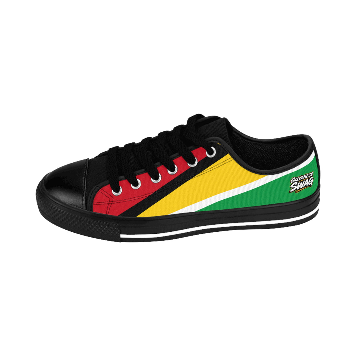 Guyana Flag Women's Low Top Canvas Sneakers