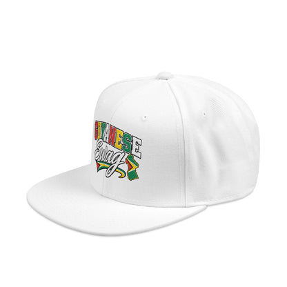 Guyanese Swag Guyana Flag Map Snapback Hat