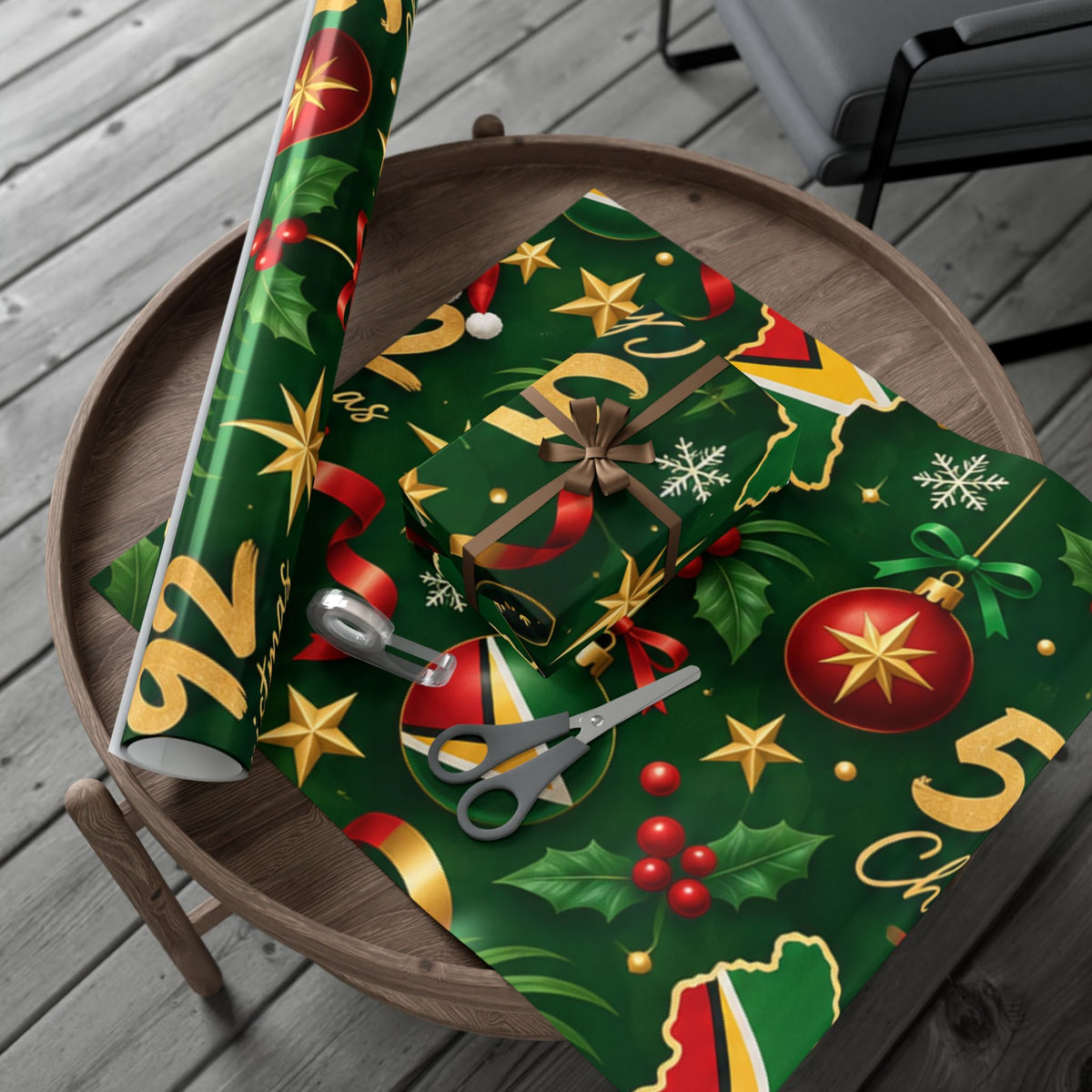 Guyana 592 Christmas wrapping paper festive holiday gift wrap – product image 23