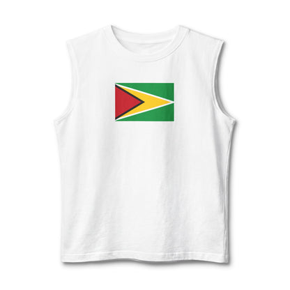 Guyana Flag Muscle Tank — "Guyanese Swag" Patriotic Sleeveless Shirt