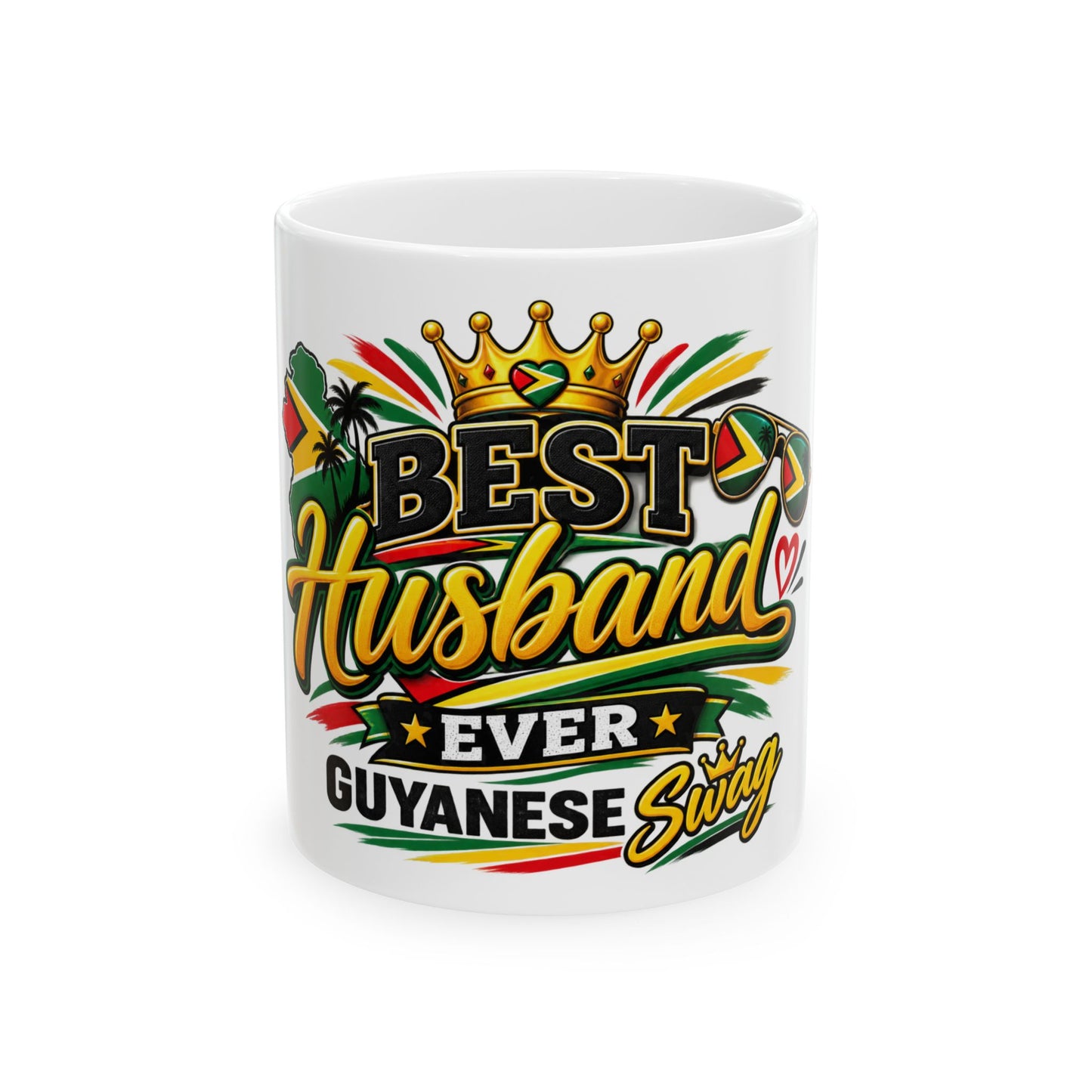 Best Husband Ever Guyanese Swag Ceramic Mug (11oz, 15oz)