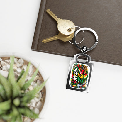 Guyana 592 Tropical Photo Keyring - Rectangle Souvenir Keychain