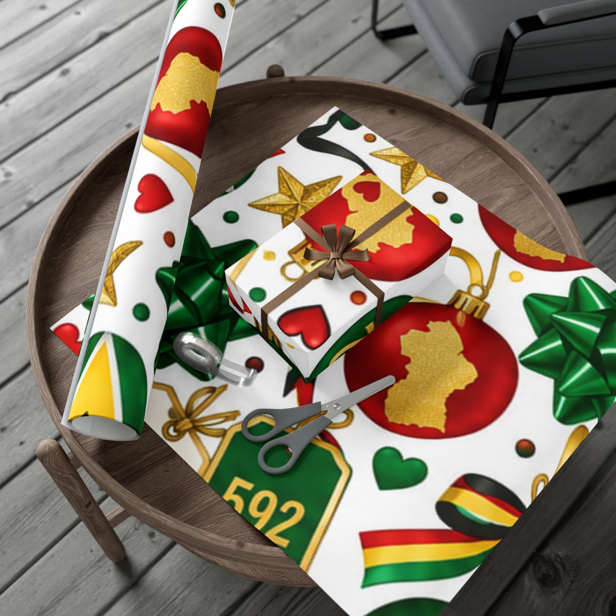 Guyana Christmas gift wrap for diaspora holiday gifts