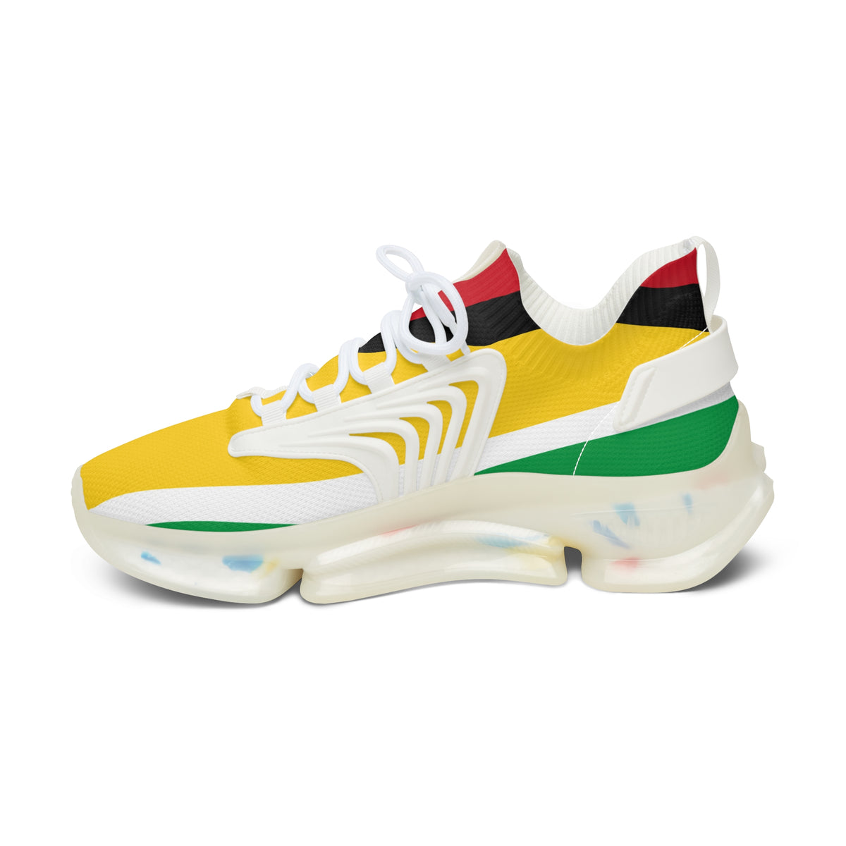 Guyana Flag Women's Mesh Lightweight Breathable Athletic Sneakers