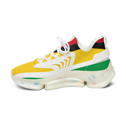 Guyana Flag Women's Mesh Lightweight Breathable Athletic Sneakers