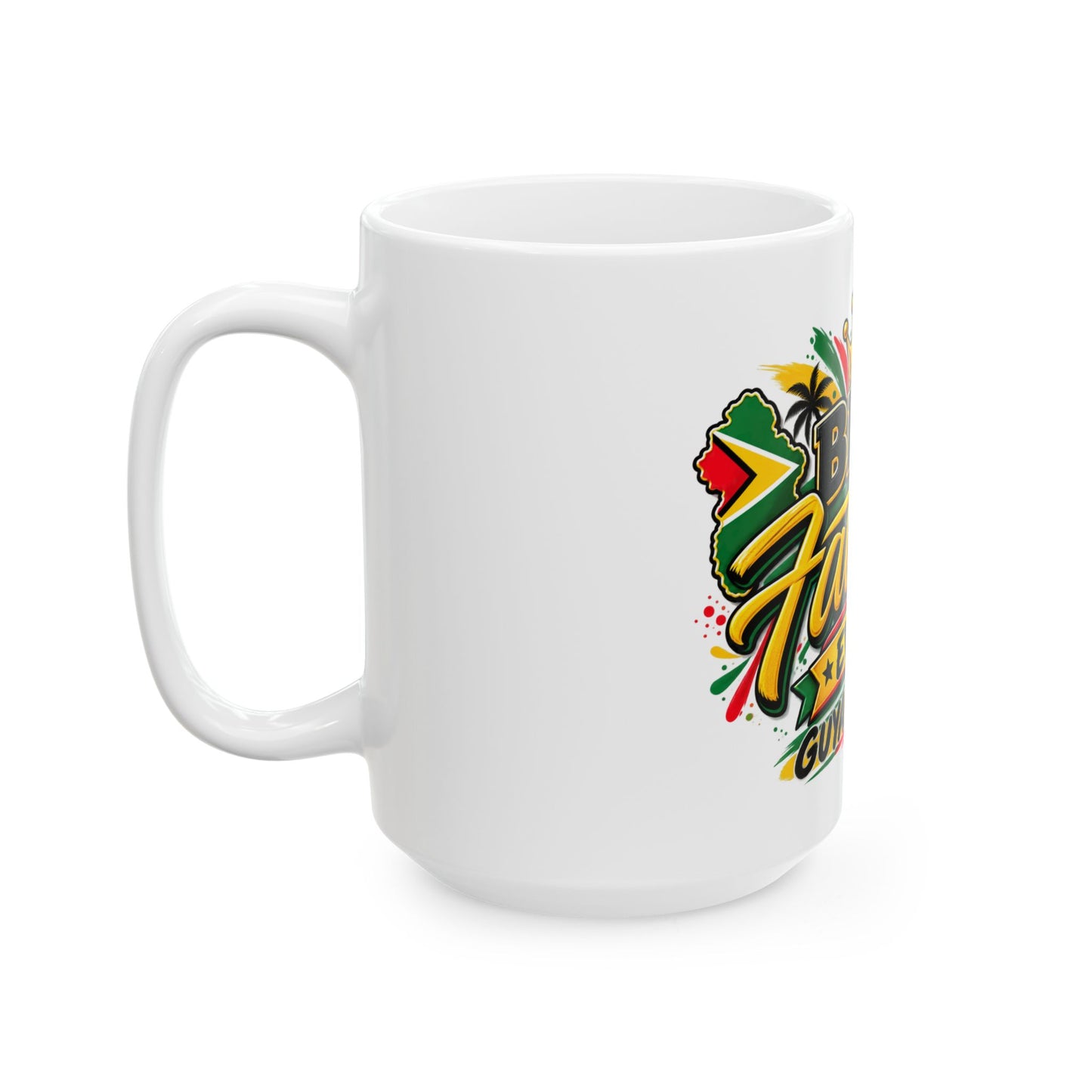 Mug — "Best Father Ever Guyanese Swag" Colorful Father's Day Coffee Mug