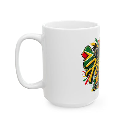 Mug — "Best Father Ever Guyanese Swag" Colorful Father's Day Coffee Mug