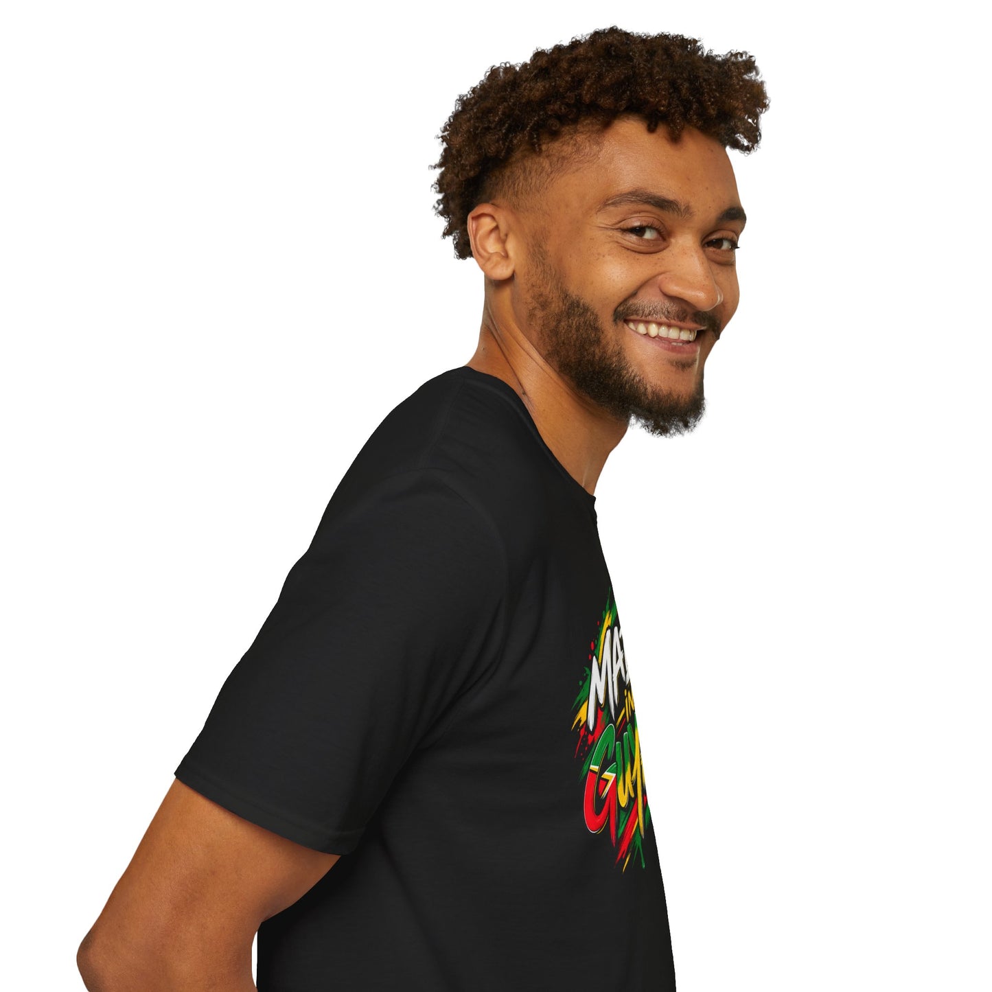 Made in Guyana T-Shirt — Colorful Tropical Pride Graphic Tee