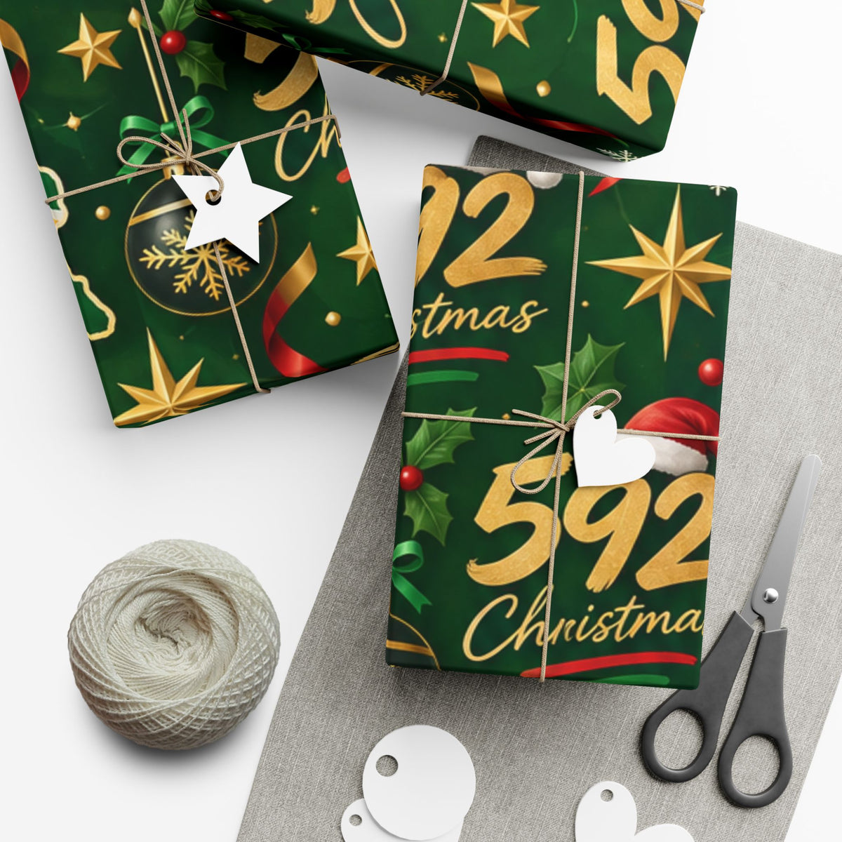 Guyana 592 Christmas wrapping paper festive holiday gift wrap – product image 7