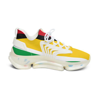 Guyana Flag Women's Mesh Lightweight Breathable Athletic Sneakers