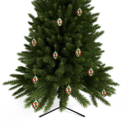 Guyana Ceramic Christmas Ornament – 5 Shapes & Multipacks