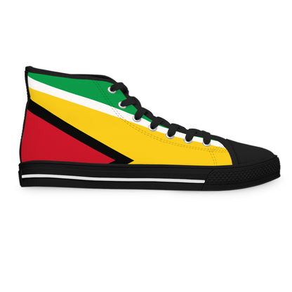 Guyana Flag High Top Women's Sneakers