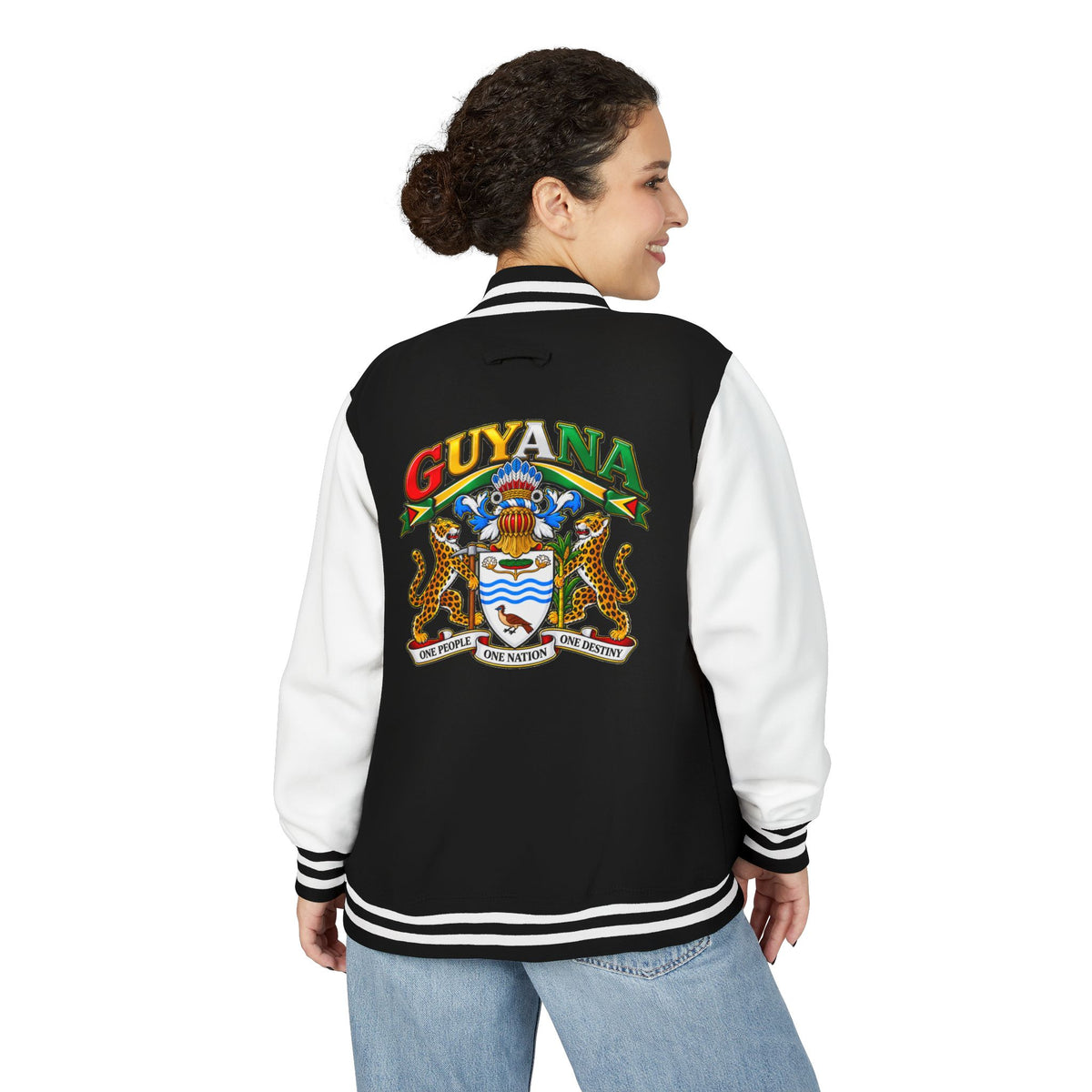Guyana Crest Letterman Jacket — Guyanese Swag Varsity Jacket