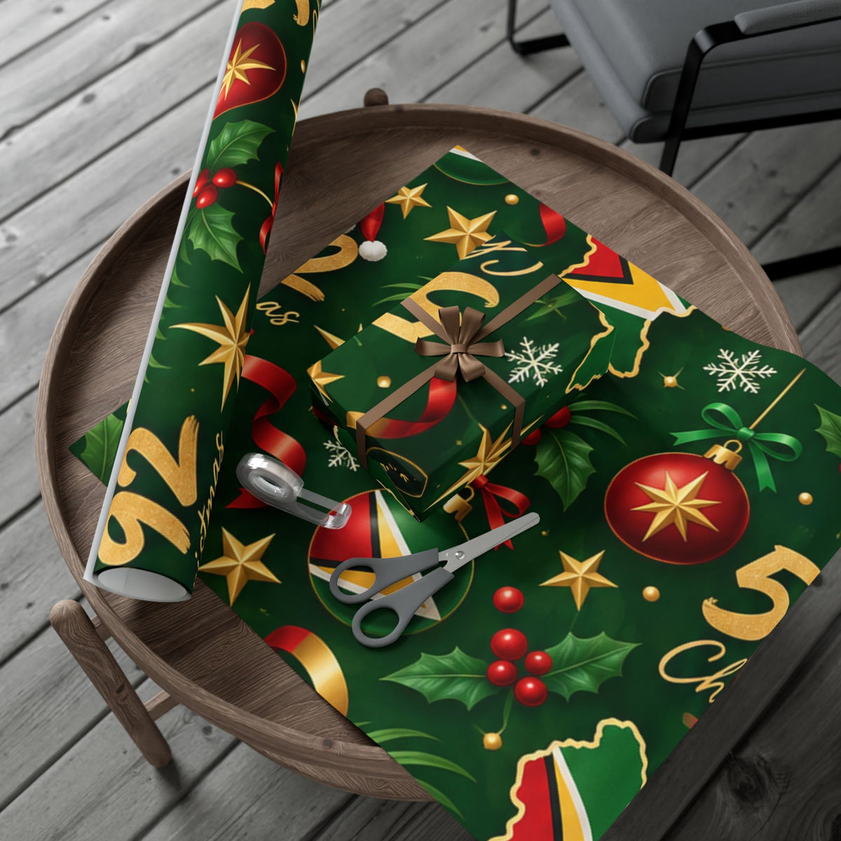 Guyana 592 Christmas wrapping paper festive holiday gift wrap – product image 14