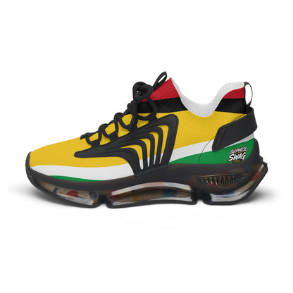 Guyana Flag Women's Mesh Lightweight Breathable Athletic Sneakers