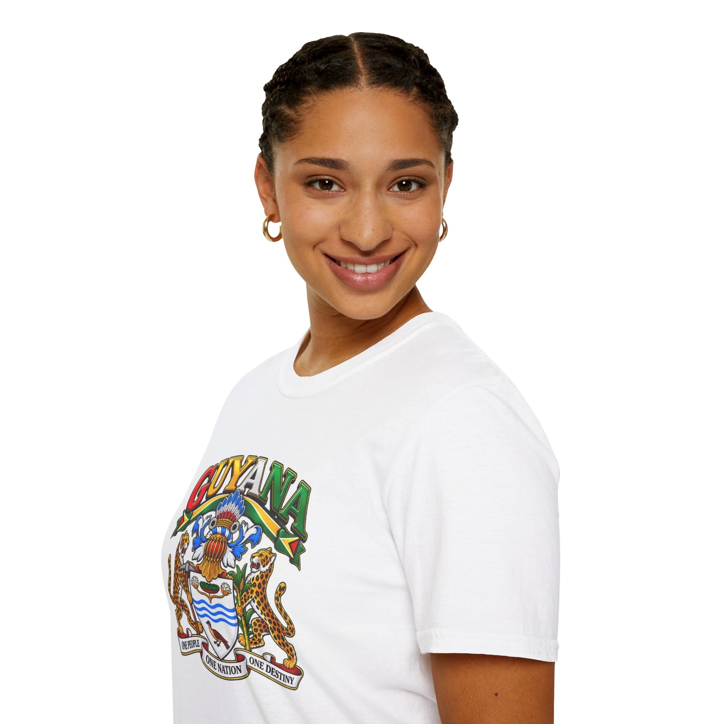 Guyana Coat of Arms T-Shirt — National Flag Colors Tee