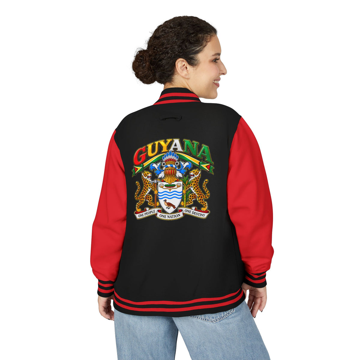 Guyana Crest Letterman Jacket — Guyanese Swag Varsity Jacket