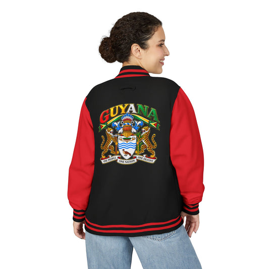 Guyana Crest Letterman Jacket — Guyanese Swag Varsity Jacket