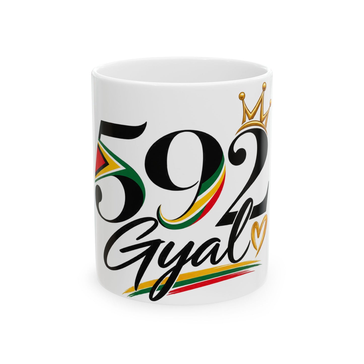 592 Gyal Ceramic Mug — Reggae Pride 11oz & 15oz Coffee Cup