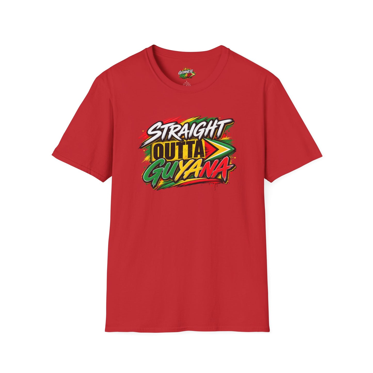 Straight Outta Guyana T-Shirt — Vibrant Guyanese Pride Tee