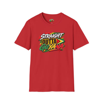 Straight Outta Guyana T-Shirt — Vibrant Guyanese Pride Tee