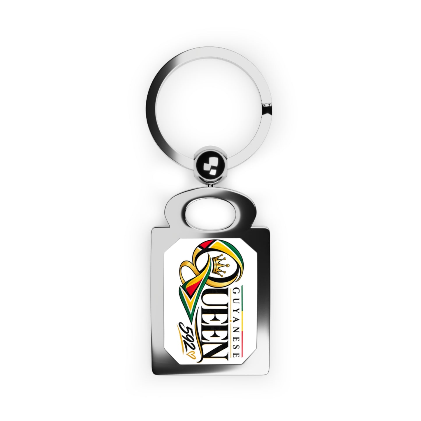 Guyanese Queen 592 Rectangle Photo Keyring