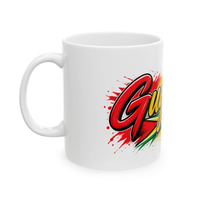 Guyana Swag Ceramic Mug — Colorful Guyanese Flag Design (11oz, 15oz)