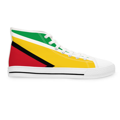 Guyana Flag High Top Women's Sneakers