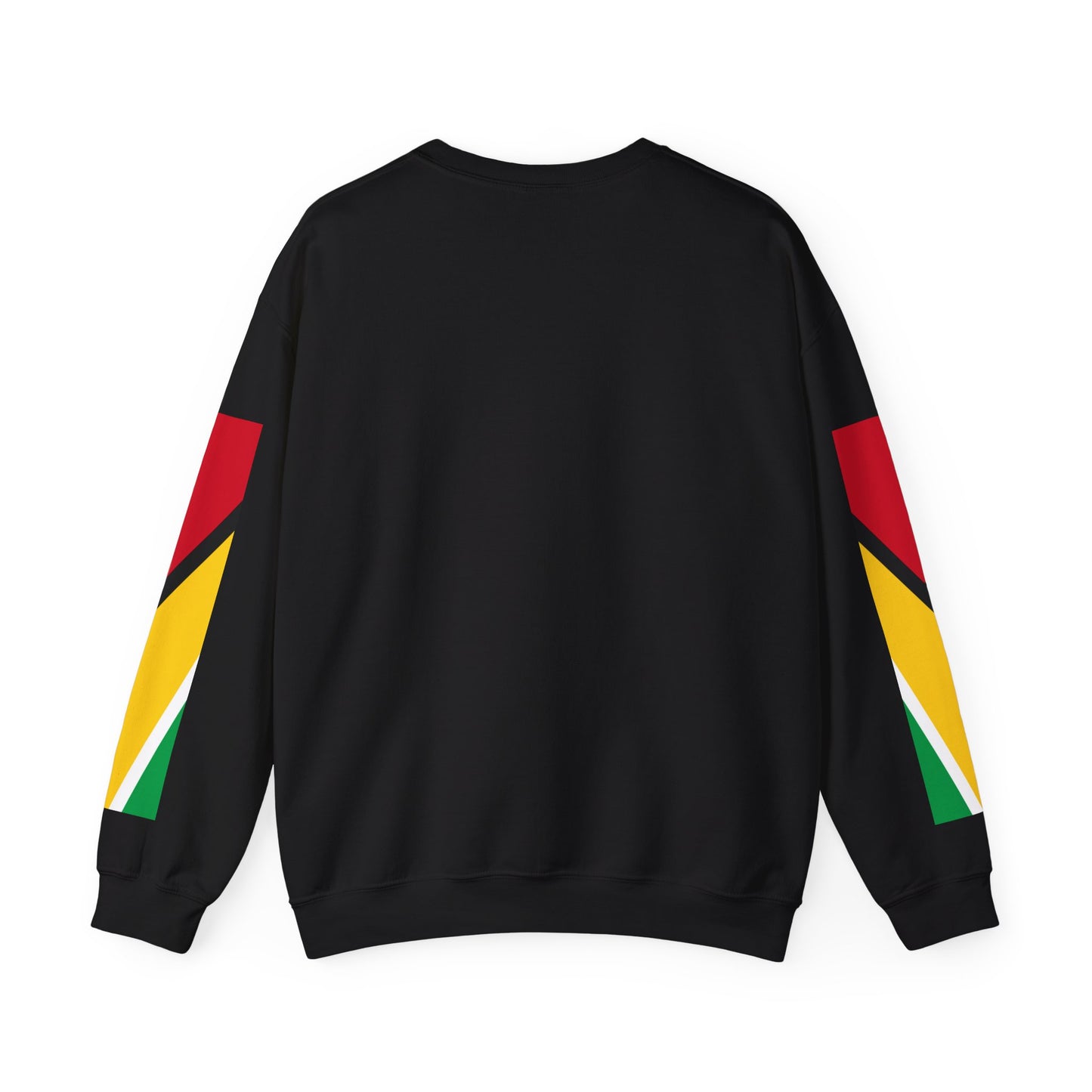 Guyana Crest Crewneck Sweatshirt — Guyanese Flag Sleeve Pullover