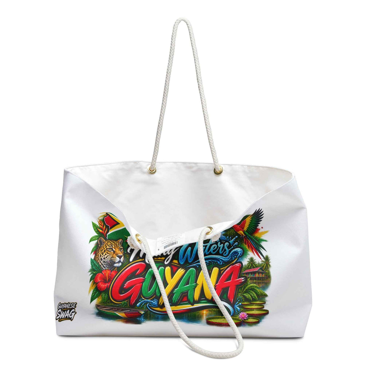 Guyana Weekender Bag – "The Land of Many Waters" Tropical Travel Tote