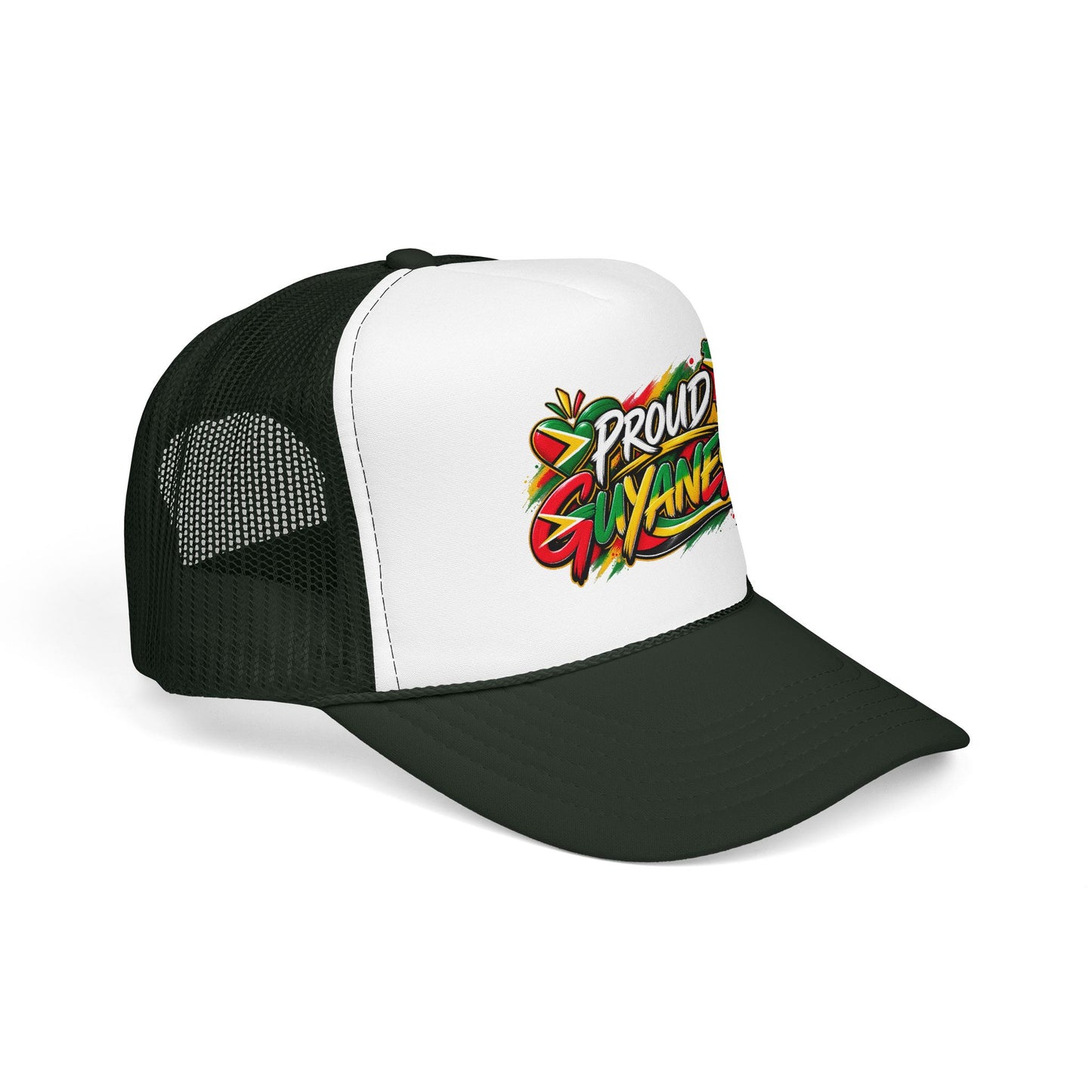 Proud Guyanese Trucker Hat — Rasta Colors Foam Cap