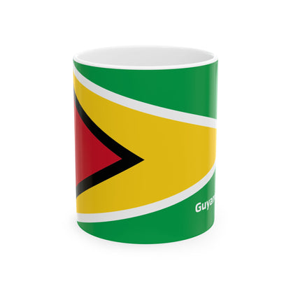 Guyana Flag Ceramic Mug — Patriotic 11oz & 15oz Coffee Cup
