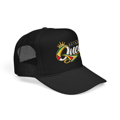 Guyanese Queen Trucker Hat — Foam Mesh Cap with Crown Script