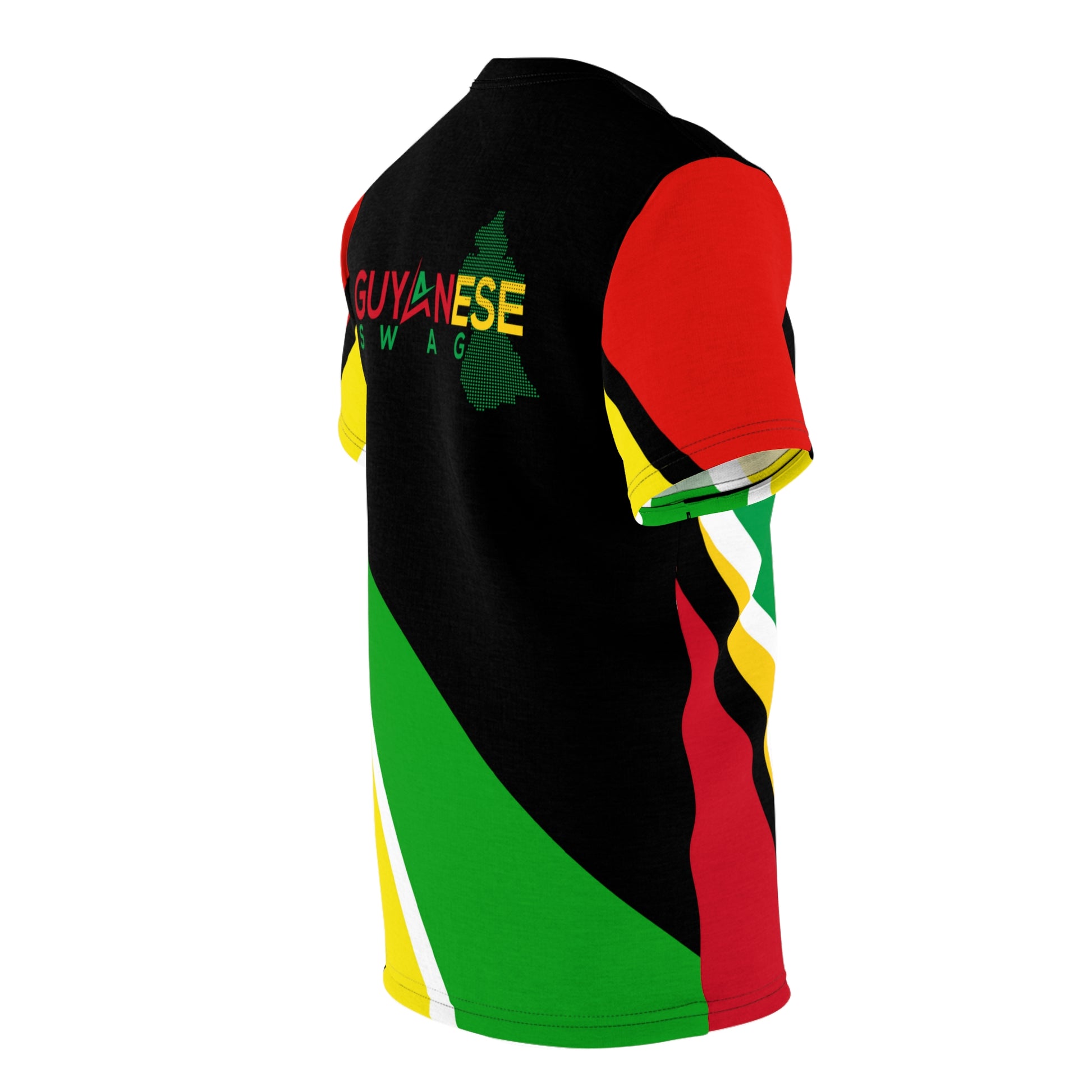 Guyana Flag Coat of Arms Short Sleeve Men T-Shirt.