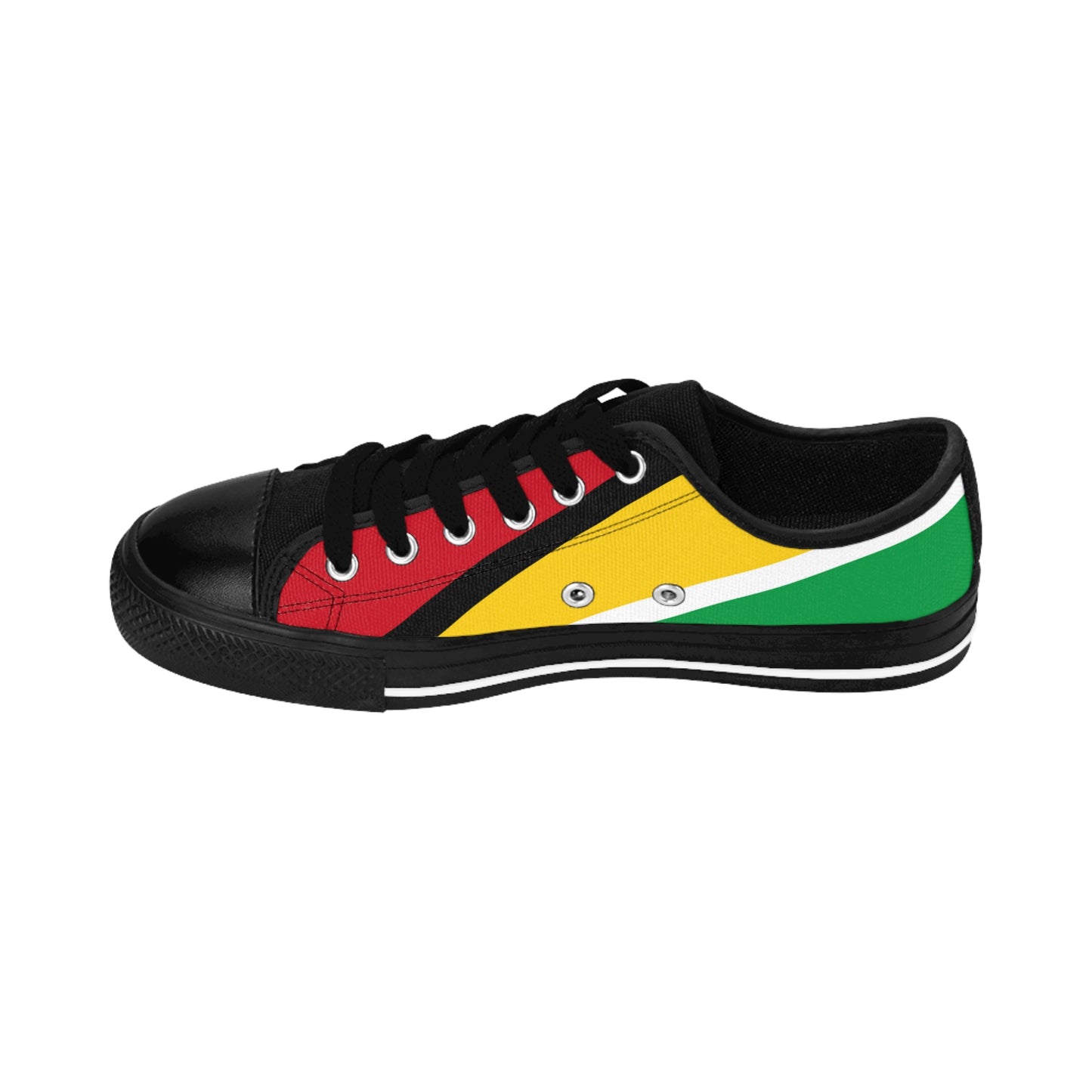 Guyana Flag Women's Low Top Canvas Sneakers