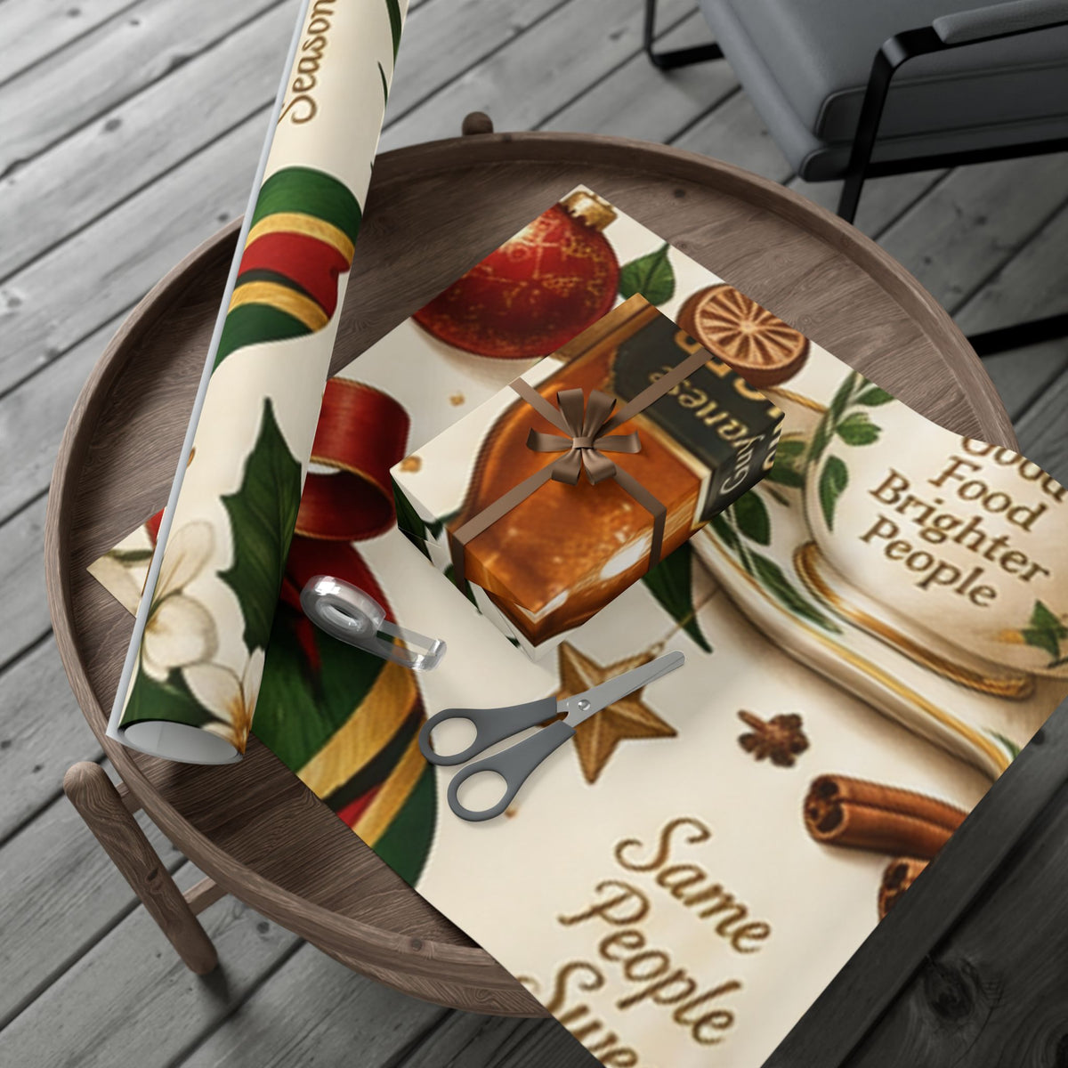 Guyanese Christmas baking and ginger beer wrapping paper – product image 11