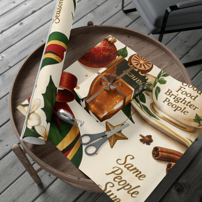 Guyanese Christmas baking and ginger beer wrapping paper – product image 11